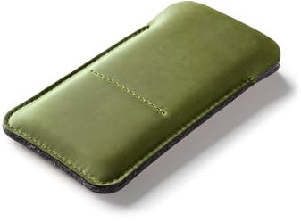 Crazy Horse Craft, Handyhülle für iPhone 15 Pro Max / 15 Plus, Alpine Green, Handytasche, mit Kartenfach, Leder Hülle, Handy Tasche Handysocken Etui Card Phone Case Leather Sleeve Cover, Enlarged
