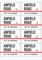 Anfield Road L4 City of Liverpool Road Sign Rectangular Matt Paper Stickers A4 Sheet of 8 (Each Sticker is 99mm x 68mm)