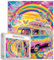 Graffitic Bus Puzzles 1000 Stück für Erwachsene, Familien (Auto,Auto,Regenbogen,Schmetterling，Blume) Stücke passen perfekt zusammen 19.7''x27.6''inch Landschaft Frameable Magic Puzzle Art（Red）