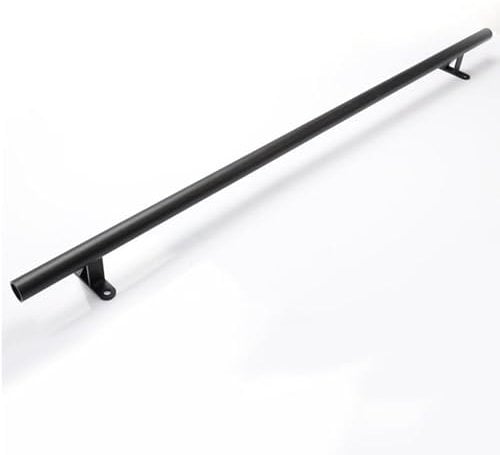 TWHZSAI Library Sliding Ladder Hardware Kit,3.3ft-24ft Steel Round Tube Mobile Ladder Rails (No Ladder), Rolling Ladder Track Rail for Home Office,Slide Rail Track Kit(20ft/610cm Track kit)