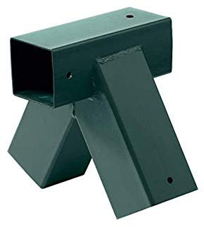 h2i Schaukelverbinder | 90 x 90 mm | Grün | Stabiler Metallverbinder für Vierkant Schaukelpfosten | wetterfester Kantholzverbinder für Schaukelkonstruktionen
