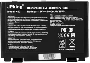 JPking A32-F52 A32-F82 Laptop Akku für Asus K70A K70IC K70 K70I K70IJ K70IO K50AB K50AE K50AF K50ID K50IE K50IL K50IP K51AC K50 K50C K50I K50IJ K50IN K40 K40IJ K40IN X70 X5DC X5DIJ X5DIN L0690L6