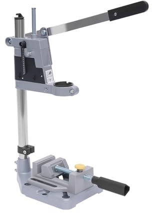 Drill Press Stand for Hand Drill Drill Press Stand for Hand Drill, Adjustable Electric Bench Clamp Support Tool Hand Drill Single Hole Workstation w/Aluminum Base Portable Drill Press Table for Workbe