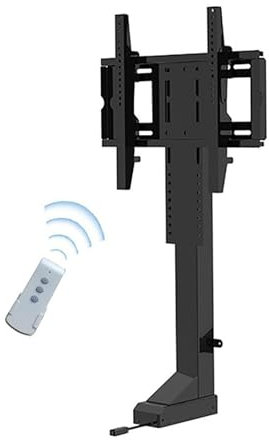 MYUYEE TV-Wandhalterung motorisierte TV-Halterung Verstellbarer elektrischer TV-Lift kann im Schrank versteckt Werden passend für 32-75 Zoll große,Eine Farbe-770-1820mm