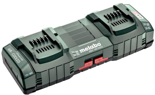 Metabo 627512000 ASC 145 DUO 12v / 14.4v / 18v / 36v Air Cooled Quick Twin Charger