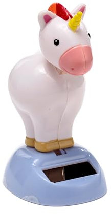 Grindstore Dekorative Verzierung Rainbow Unicorn Figur Solar Kunststoff
