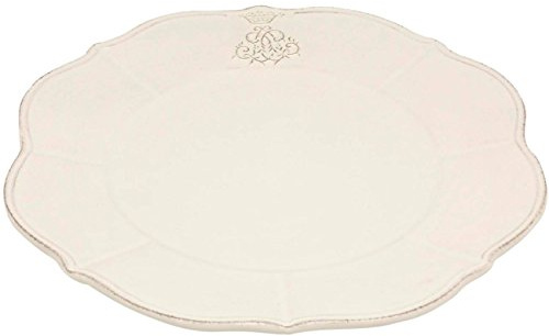 Virginia Casa Servierplatte, Platzteller Corona D. 32cm Creme weiß Keramik