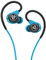 JLab Fit Sport Blau - In-Ear-Kopfhörer (Mikrofon, 3-Tasten-Fernbedienung, Schweißresistent (IPX5))