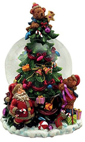Spieluhrenwelt MMM GmbH, 858248 Spieluhr Schneekugel Tannenbaum schmücken