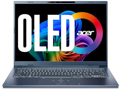Acer Swift Go 14 AI OLED | Laptop | Ultra 7 | 16GB | 512GB | mit Netzteil | 14 OLED Display | Intel Core Ultra 7 256V | 16GB RAM | 512GB SSD | Arc 140V | Windows 11 | QWERTZ Tastatur |SFG14-75-72AL