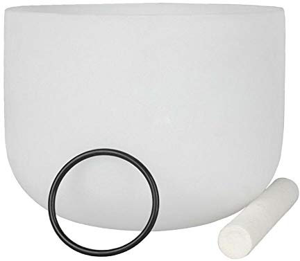 Bol chantant en cristal de roche 20 cm