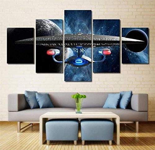 104Tdfc Star Trek Bilder XXL 5 Teile wandbild leinwand Kunstdrucke leinwandbilder 5 TLG Creative Gift Home Dekorative Poster Geschenke