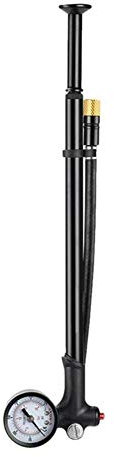 UKKD Fahrradpumpe Fahrradschockpumpe MTB Gabel/Rückfederung Pumpe Für Fahrradschlauchlufthandpumpe Mit Manometer-Fahrrad-Inflator