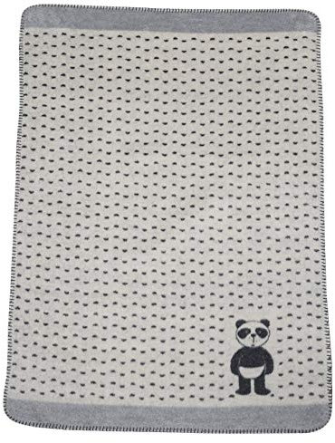 David Fussenegger Babydecke Panda 'Pandabär' 75 x 100 cm Rohweiß