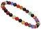 ELEDORO Stretch Armband aus echten Edelstein-Perlen (6mm) – Perlenarmband für stilvolle Eleganz (Achat Multicolor)