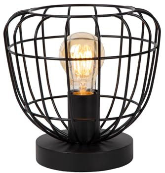 LUCIDE FILOX - Tischlampe - Ø 20 cm - 1xE27 - Schwarz