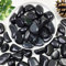 YISZM 9 kg schwarze Kieselsteine für Pflanzen, 3,5 - 5,1 cm, hochglanzpoliert, natürliche Flussfelsen für Landschaftsbau, dekorative Steine, Vasenfüller, Aquarien, Garten, Innen- und Außenbereich