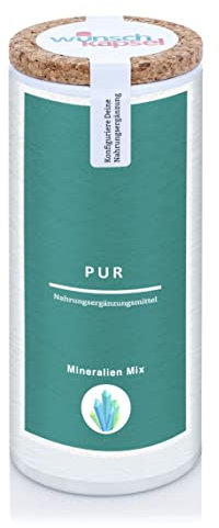 Wunschkapsel Pur Mineralstoff-Mix - 290 Kapseln Multi Mineralien mit Kalium, Magnesium, Calcium, Zink, Eisen, Mangan, Jod, Selen, Molybdän, Chrom