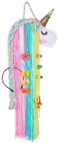 Xrten 1 Pezzi Organizer Fermagli Capelli,Ragazza Mollette Capelli Organizzatore,Mollette per Capelli Oganizzatore con Nappe,Decorazioni a Parete Camera Bambini