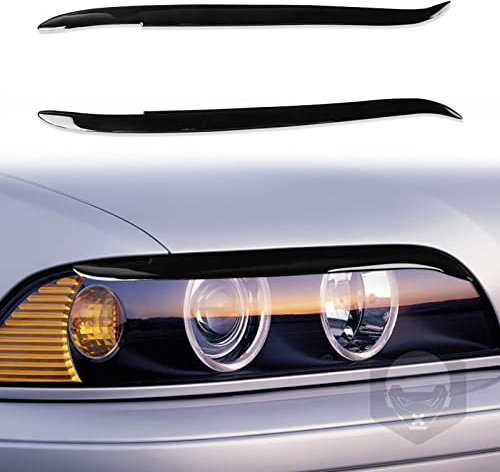 ORBHES Autoscheinwerfer Augenbrauen,Für BMW E39 1997-2003,Scheinwerfer Lampe Aufkleber Augenlider Trim Cover