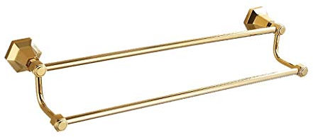 PENGXUAN Porte-Serviettes en Laiton doré - Barre de Tour européenne - Galvanoplastie antirouille - Porte-Serviettes de Salle de Bain - Étagère à Serviettes Murale - Porte-Serviettes (Couleur : B) (A)