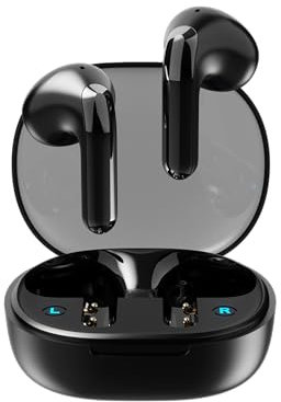 URIZONS Bluetooth In-Ear Headphones kabellose Kopfhörer – mit Mikrofon Bluetooth 5.3 Wireless Kopfhorer für Sportreisen, mit USB C Ladekabel und Power Display - Schwarz