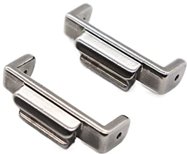AYKANING Watch Buckle, 22mm to 16mm Stainless Steel Watch Strap Adapter for Casio G-SHOCK DW5600 GA110, Silver