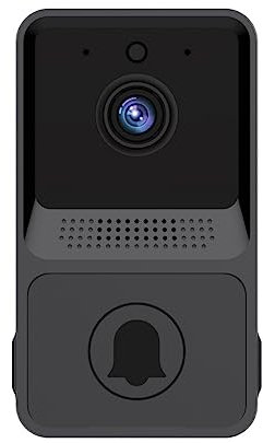 dijiusidy Drahtlose Türklingel Für Kinetic Ring Door Bells Voice Call Doors Hardware Auto Record Cam Phone Remoting Intercom Smart Home Chime, Schwarz