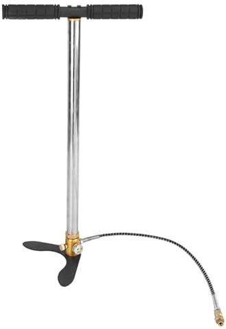 Lfhelper High Pressure PCP Air Rifle Pump, 3 Stage PCP Air Rifle Filling Stirrup Pump for Automobiles and Motorcycles