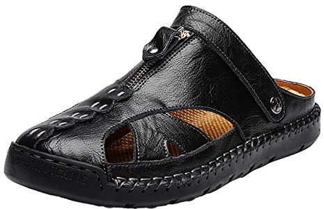 Sandales Randonnée Homme, Chaussure Sandale Homme Pantoufles,pantoufles de récupération de soutien de la voûte plantaire semelle intérieure correctrice de fasciite plantaire