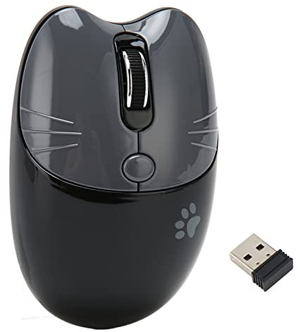 KIMISS Souris sans Fil Chat Mignon, BT5.1 ou 2,4 GHz, Silencieux, Accessoires électroniques Portables, Accessoires Informatiques, Périphériques, Claviers, Souris DPI, Double