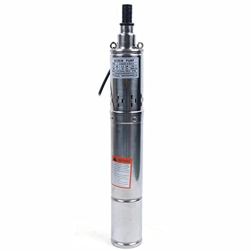 3.5 500W Pompe de puits profonde immergée Pompe de puits pour eaux souterraines 2000 L/h pour l'irrigation des terres agricoles, l'approvisionnement en eau des personnes dans les zones montagneuses 1