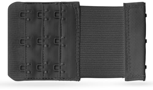 Pro Home BH Verlängerung, Flexible Erweiterung für BH's - Elastischer Bra Extender 3 Haken, Ösen - 9,5cm x 4,0cm - BH-Verlängerer