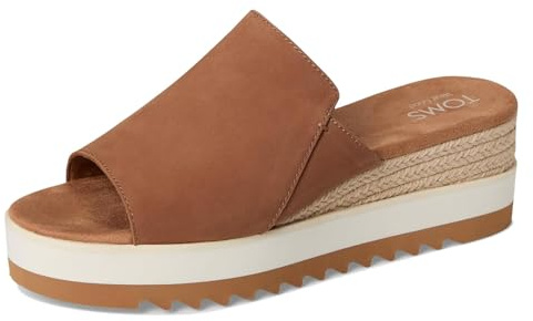 TOMS Women's Diana Mule Sandals, Brown Sugar Leather, 7.5 UK