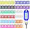 ZXJLWR 100 Pcs Schlüsselanhänger Zum Beschriften, Schlüsselanhänger Mit Ring, Schlüsselkennung Des Beutels, Verwendet Für Artikelklassifizierung Und Kennzeichnung (10 Farben)