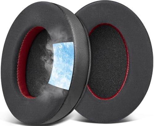 SOULWIT Ersatz Ohrpolster für Corsair HS35 V1/V2 Stereo-Gaming-Headsets, Polster mit Geräuschisolierender Schaumstoff, Erhöhte Dicke