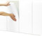 HLTQL Wandkissen Bank、Wandpaneele Stoff、Wandpaneele Selbstklebend Kopfteil Bett、Wandpolster Samt、Polsterelemente、Gepolsterte Wandpaneele Bett(#White)