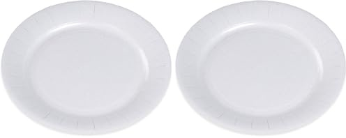 Le NAPPAGE ARTS DE LA MESA 100 Platos de cartón blanco, 1 º precio FSC® – Diámetro: 23 cm (Paquete de 2)