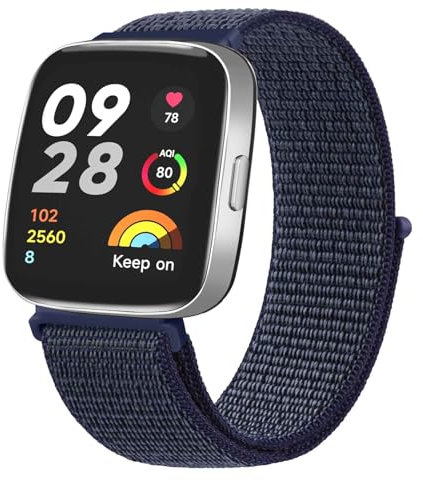 Vancle Cinturino Per Xiaomi Redmi Watch 3 Active, Nylon Cinturini Sportivo di Ricambio Regolabile Per Redmi Watch 3 Active/Redmi Watch 3 Lite