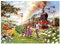 The House of Puzzles Eisenbahn Kinder Puzzle - 1000 Teile Puzzles für Erwachsene, Künstler illustriert, malerische Landschaft, Deluxe-Puzzle-Geschenke