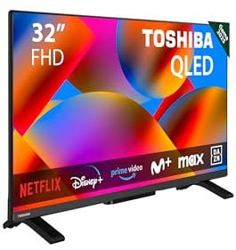TOSHIBA 32QV2F63DG - TV QLED 32'' (80 cm) - FHD 1920x1080 - DTS Virtual:X - Smart TV - 2xHDMI