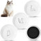 Gamelle Chat FoiiLiio 3 Pièces Gamelle Plate en Céramique (15x3.0cm) Gamelles pour Chaton avec Base en Caoutchouc Bol Chat pour Croquette Eau Pâtée