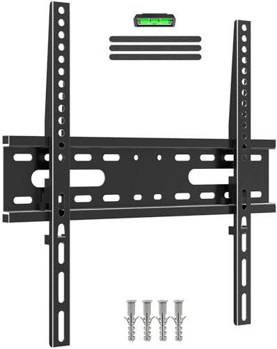 MOUNTUP Ultra Slim TV Wall Bracket for 26–60 TV, VESA 400 x 400 mm | Low Profile Wall Mount Only 23 mm From Wall, Sturdy Build For LED, LCD, OLED TVs Weighing Up To 45 kg