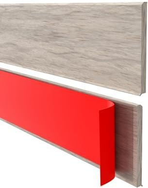 Quest Sockelleiste PVC 100 mm hoch selbstklebend - Helle Eiche, 10 m | Hohe Wandabschlussleiste als Rolle, wasserfest & flexibel, verdeckt Dehnungsfugen, für Bad, Küche & Büro, ohne Bohren