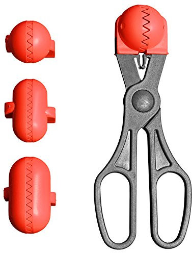 La Croquetera Color Rojo Multiuso con 4 moldes Intercambiables para masas-para croquetas, albóndigas, Bolas, sushi-100% español : Patentado y Fabricado en España, 1 utensilio