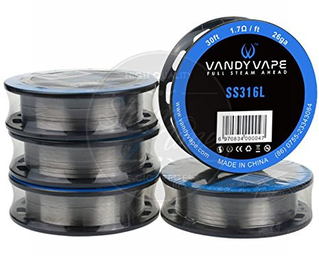 VandyVape SS136 Wires Serie Wickeldraht Größe SS316L/28ga 30ft