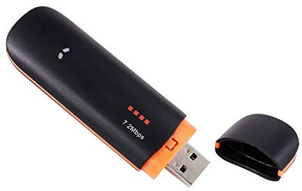Dongle Réseau USB Portable, Adaptateur Modem de Haute Vitesse 7.2Mbps Carte SIM SD sans Fil 3G Compatible pour 2000 / XP/Vista / / / Linux/Android
