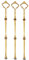 zosenda Three Tiers Cake Plate Display Holder, 3 Sets Cake Stand Handle Gold Finish Metal Fittings for Tea Shop Home Hotel Baby Shower Wedding Party Accessories (Plates Not Included)