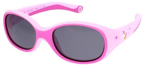 ActiveSol Lunettes de soleil pour ENFANT |FILLE | Protection 100% UV 400 | polarisées | indestructibles en caoutchouc souple | 2 à 6 ans