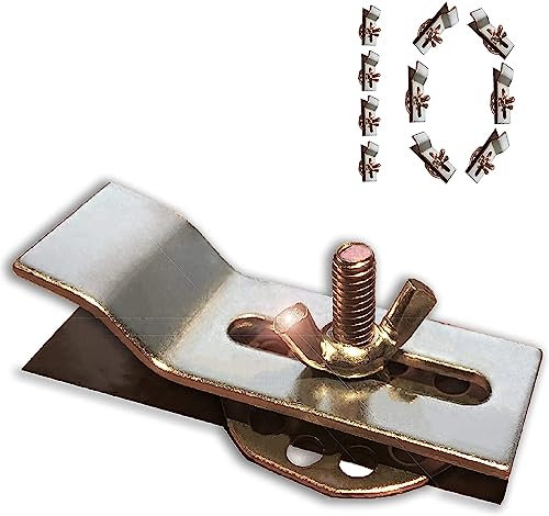 Clips para fregadero, soportes para fregadero de baño, cocina, cerámica, acero inoxidable, abrazaderas de soporte para lavabo de mármol y granito, kit de reparación de instalación de encimera (10)